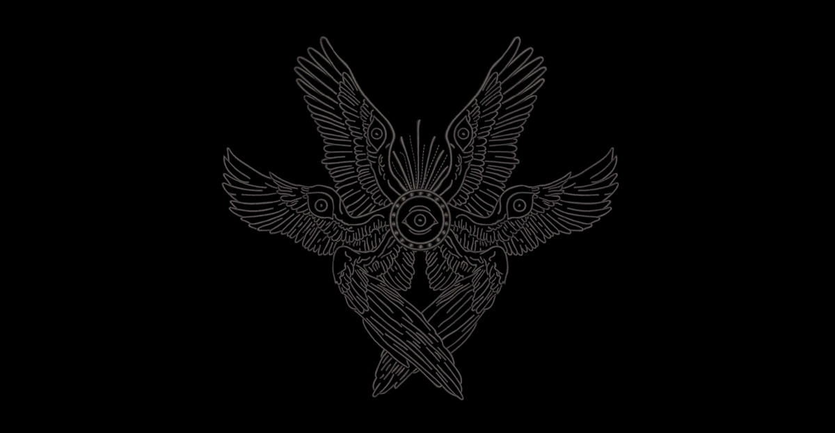 Biblically Accurate Angel Machine Embroidery Design - Six Winged Seraphim Eye Patch Digital File
