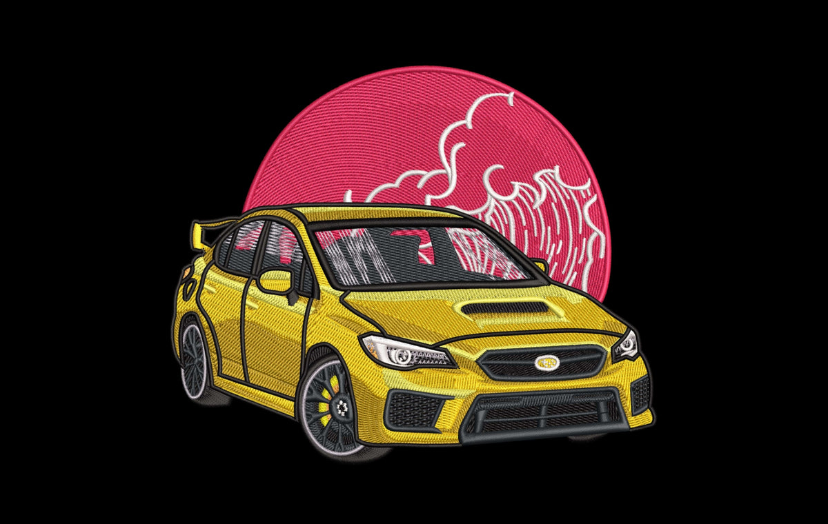 Machine Embroidery Designs.Car Subaru