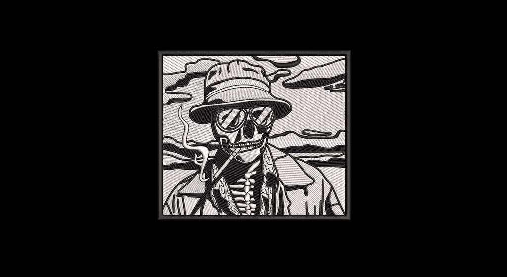 Machine Embroidery Designs.Skeleton
