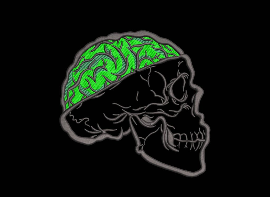 Machine Embroidery Designs.Skull