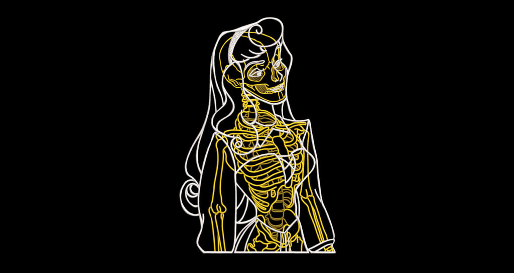 Fairytale Anatomical X-Ray Linework Patch Digital File