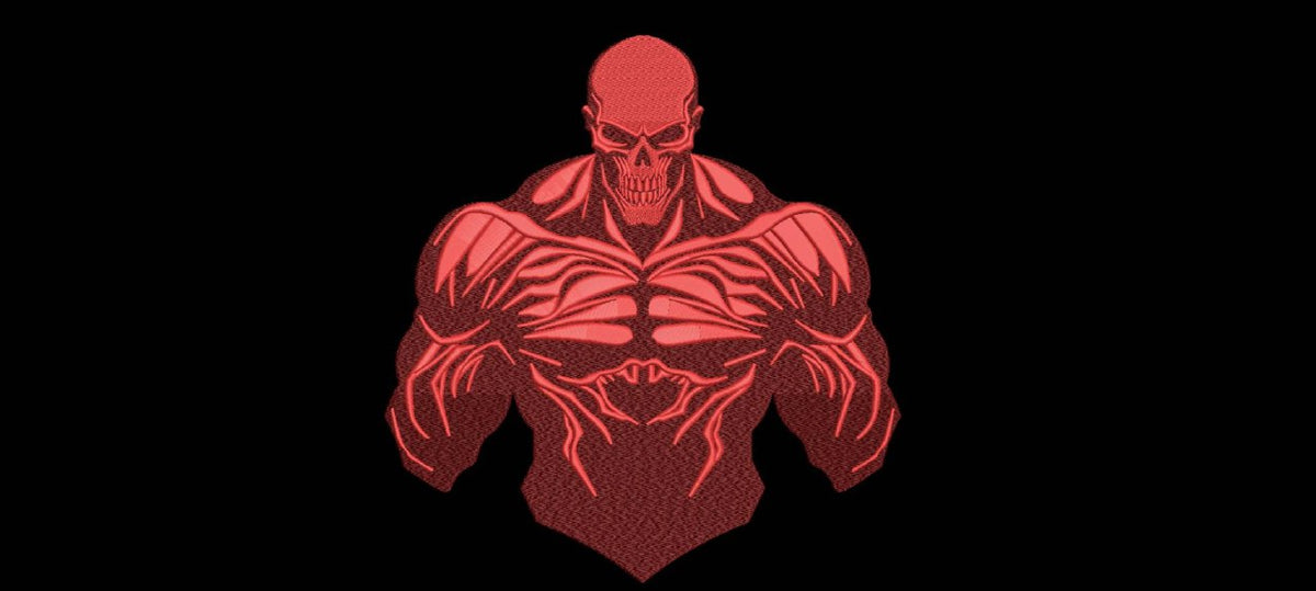 Machine Embroidery Designs.Skull