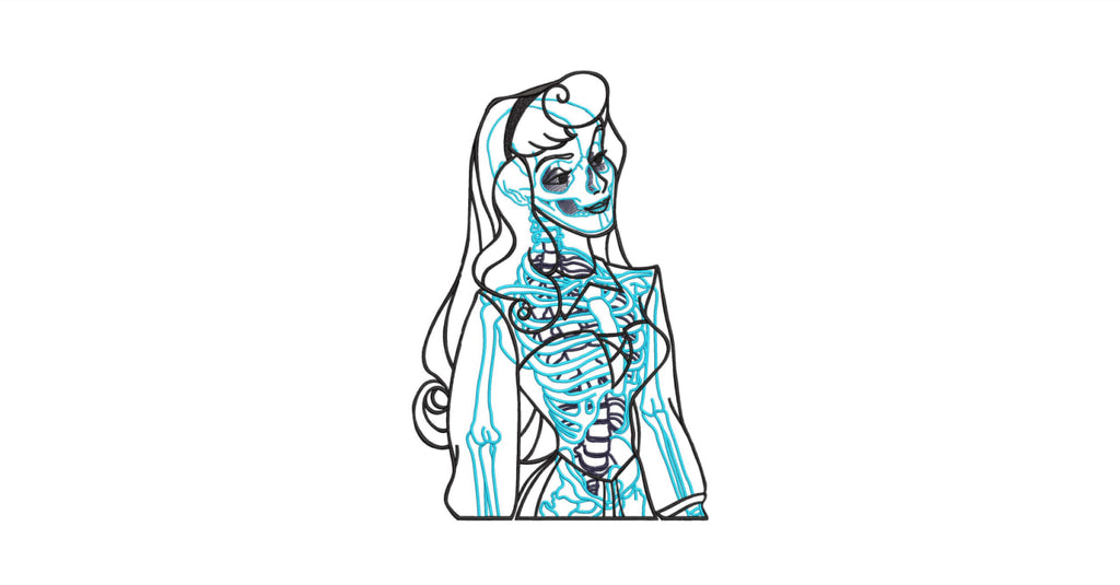 Fairytale Anatomical X-Ray Linework Patch Digital File