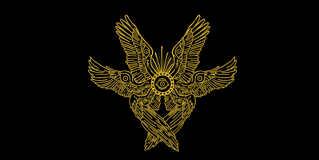 Biblically Accurate Angel Machine Embroidery Design - Six Winged Seraphim Eye Patch Digital File