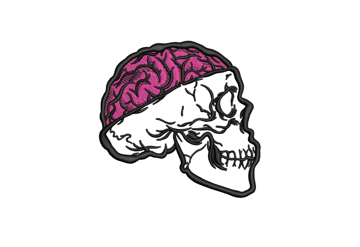 Machine Embroidery Designs.Skull