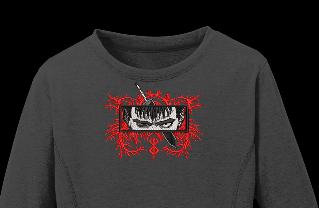 Cursed Swordsman Eyes Machine Embroidery Design