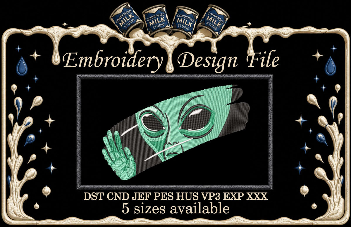 Machine Embroidery Designs. Alien