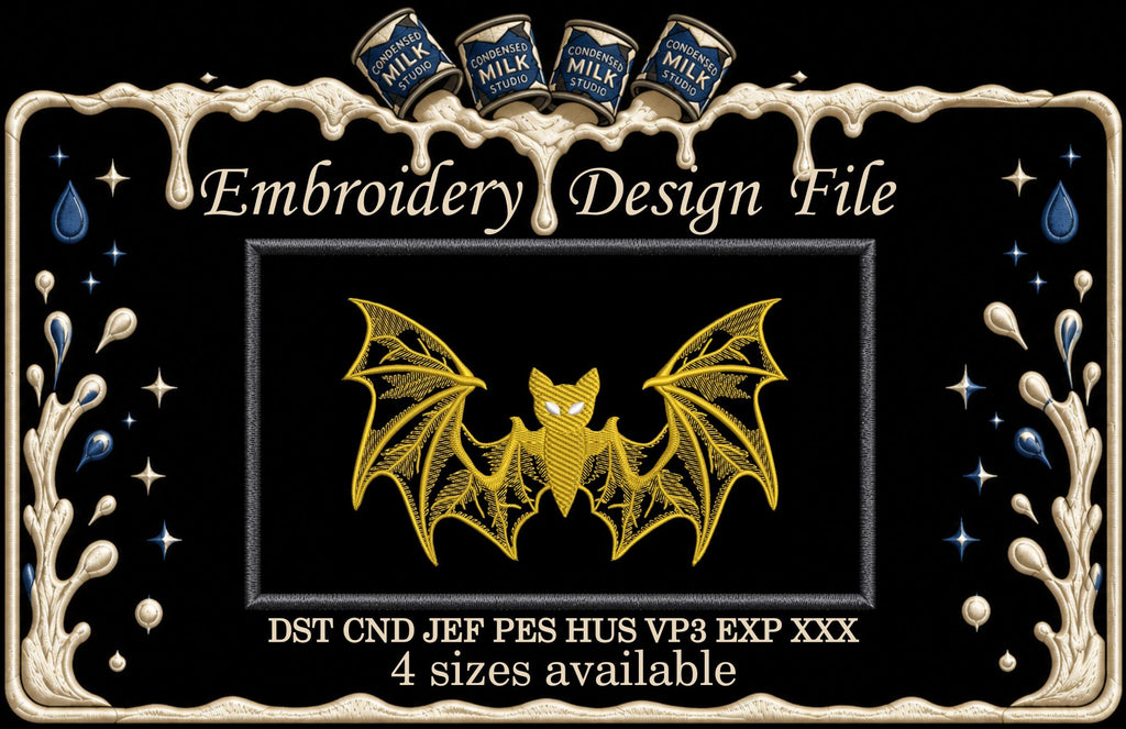 Machine Embroidery Designs. Bat