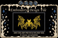 Machine Embroidery Designs. Bat