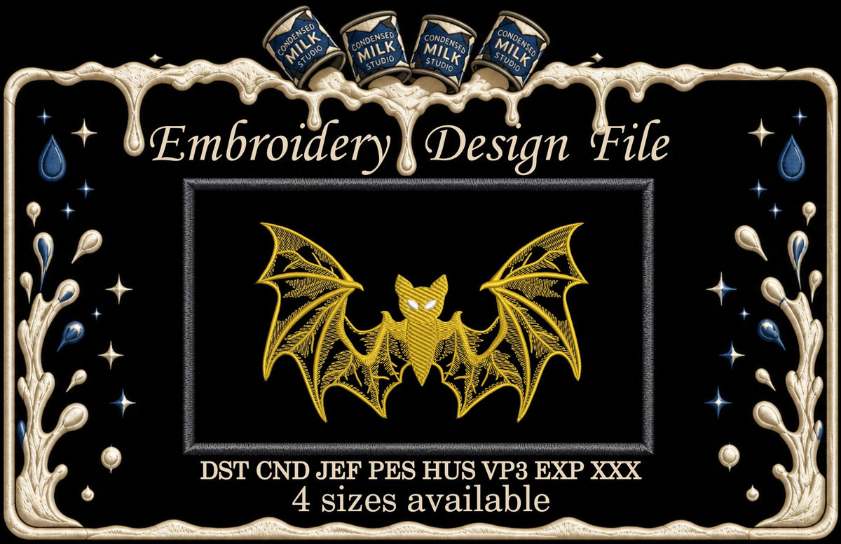 Machine Embroidery Designs. Bat