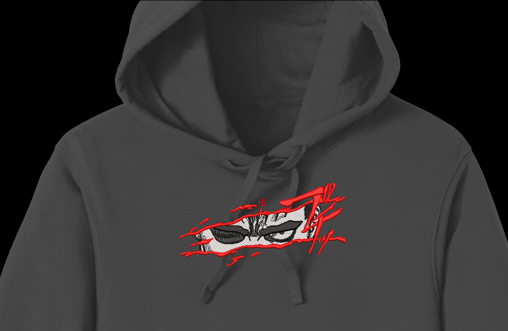 Cursed Warrior Eyes Machine Embroidery Design