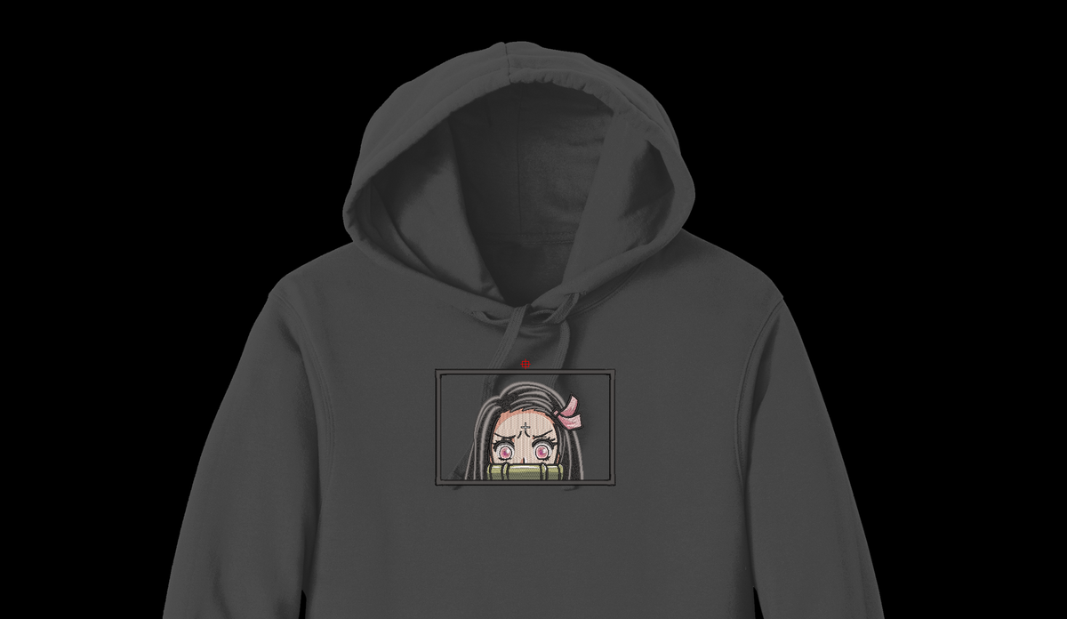 Cute Bamboo Muzzle Anime Girl Machine Embroidery Design