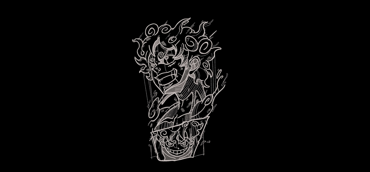Sun God Cloud Hair Machine Embroidery Design
