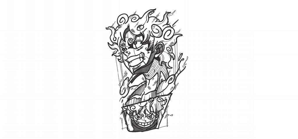 Sun God Cloud Hair Machine Embroidery Design