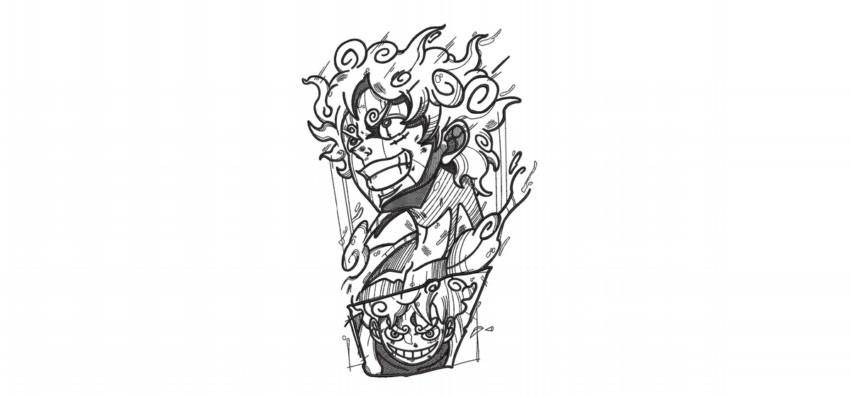 Sun God Cloud Hair Machine Embroidery Design