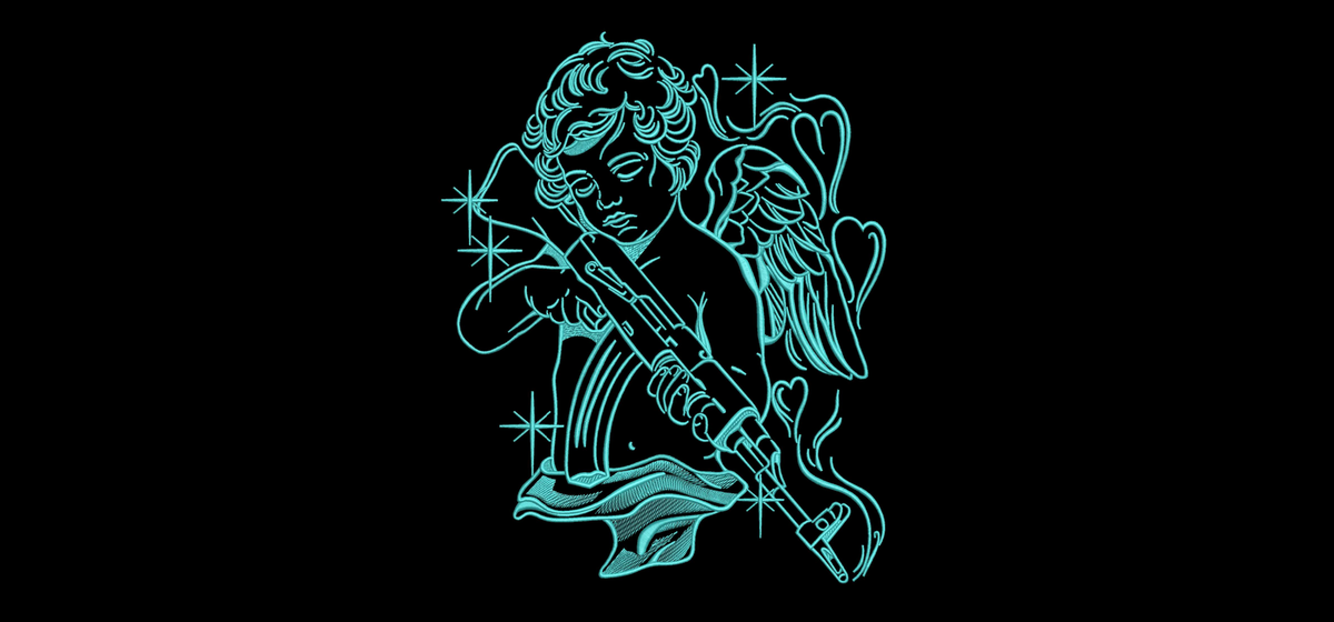 Machine Embroidery Designs.Angel
