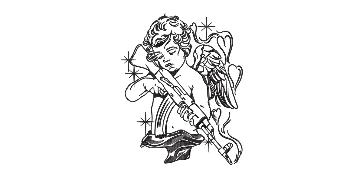 Machine Embroidery Designs.Angel