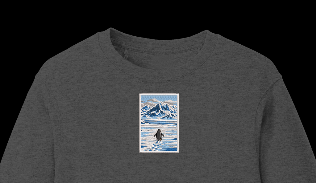 Nihon-ga Antarctic Penguin Mountain Landscape Machine