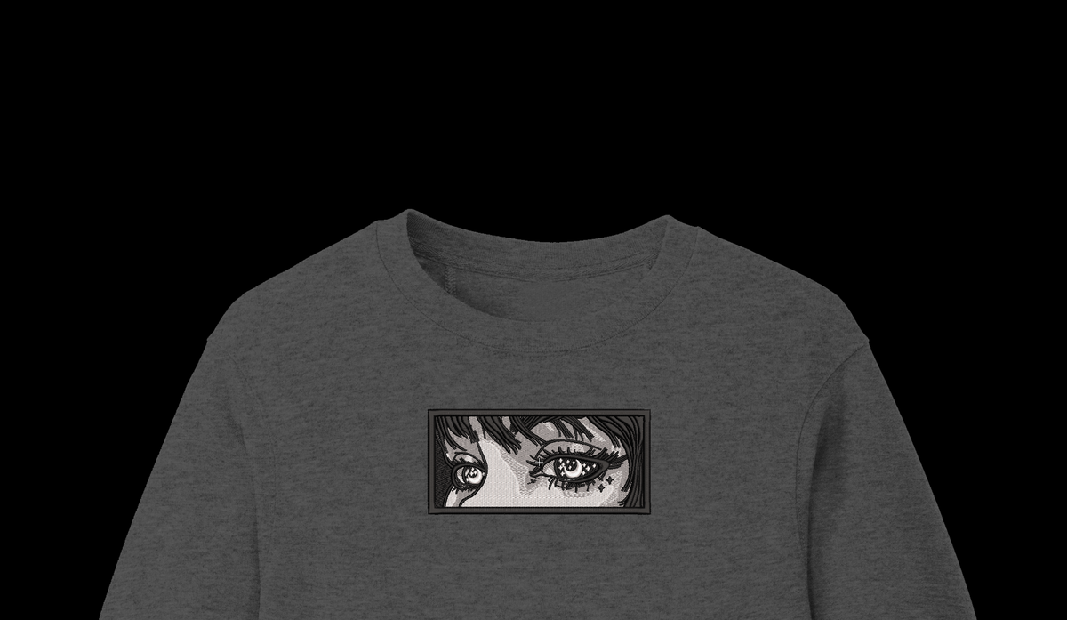 Aesthetic Anime Eyes Machine Embroidery Design