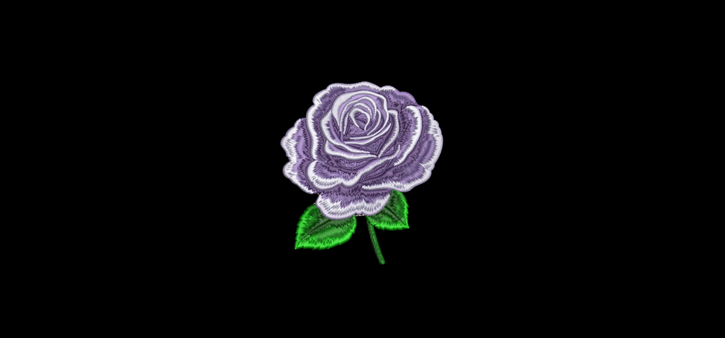 Machine embroidery designs, Embroidery rose