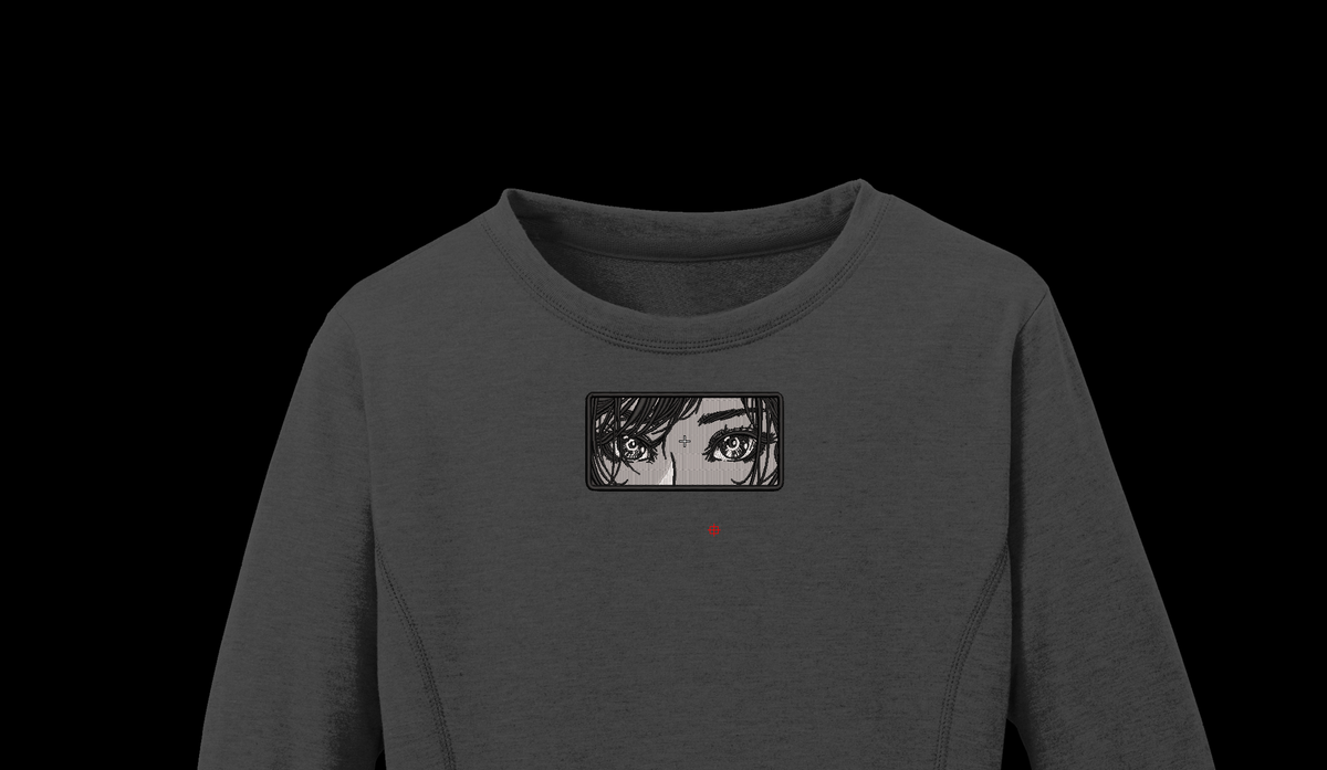 Manga Girl Eyes Box Machine Embroidery Design