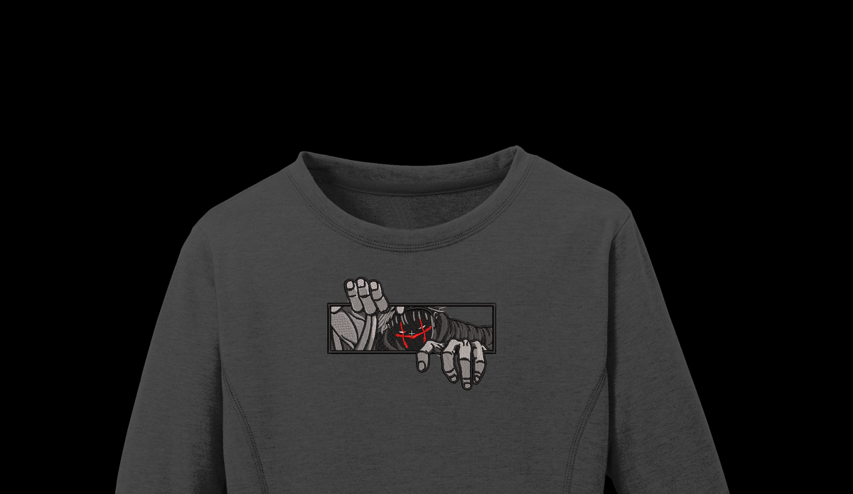 Shadow Ninja 3D Peeker Machine Embroidery Design