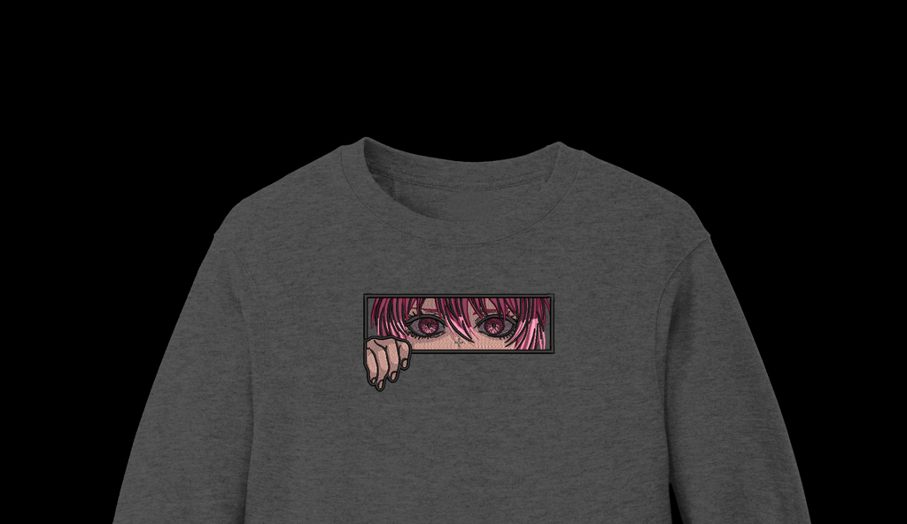 Control Devil Eyes Peeking Machine Embroidery Design