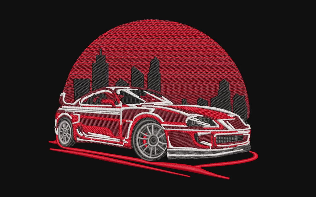 Machine Embroidery Designs, Car Supra