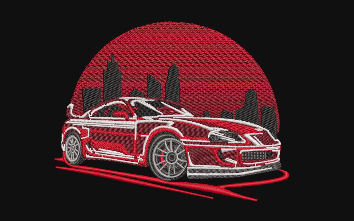 Machine Embroidery Designs, Car Supra