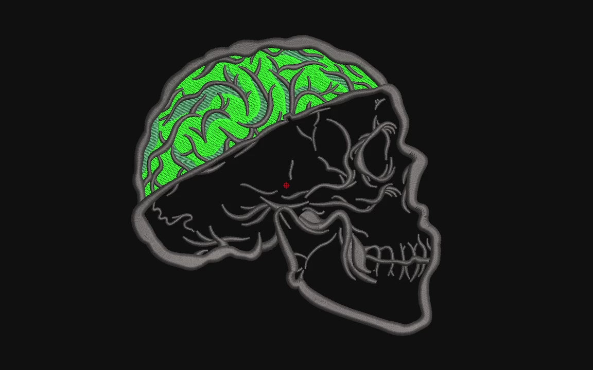 Machine Embroidery Designs.Skull