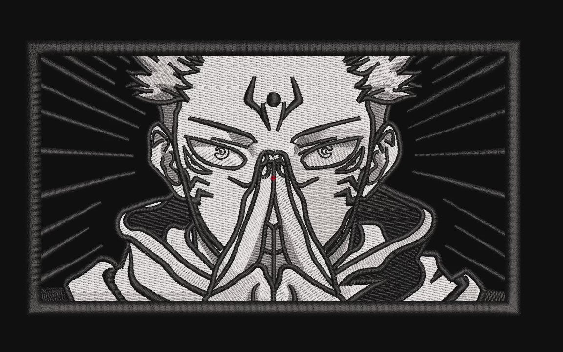Cursed King Hands Sign Machine Embroidery Design