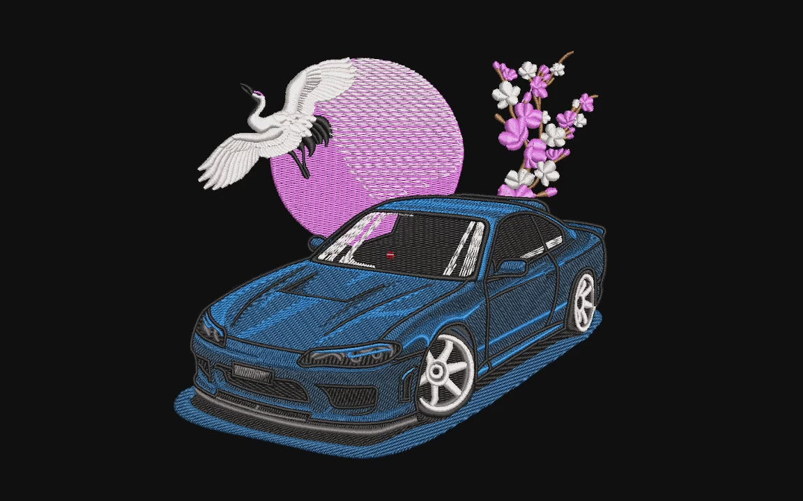 Machine Embroidery Designs, Car Nissan
