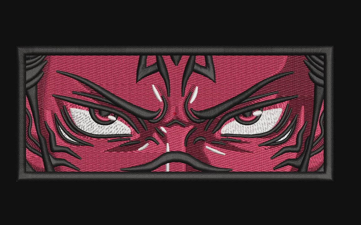 Crimson Demon Eyes Machine Embroidery Design