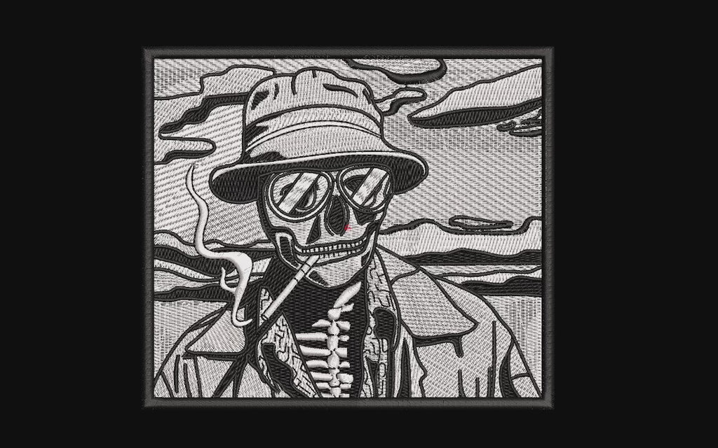 Machine Embroidery Designs.Skeleton