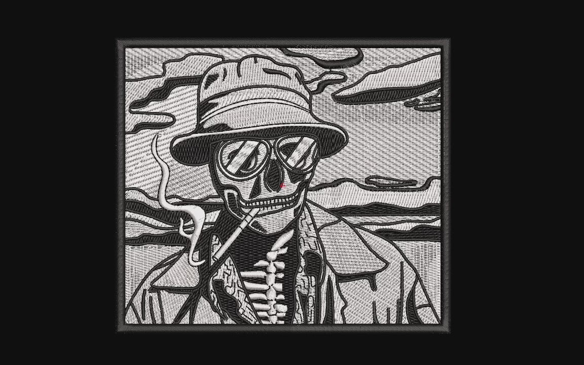 Machine Embroidery Designs.Skeleton