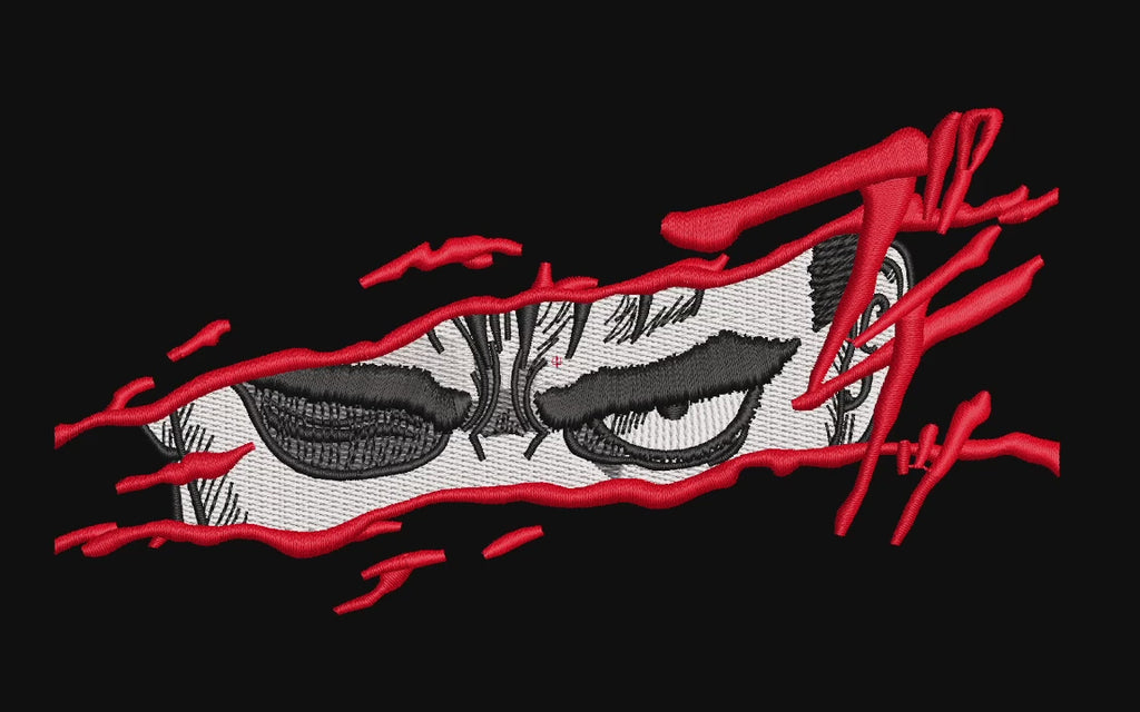 Cursed Warrior Eyes Machine Embroidery Design