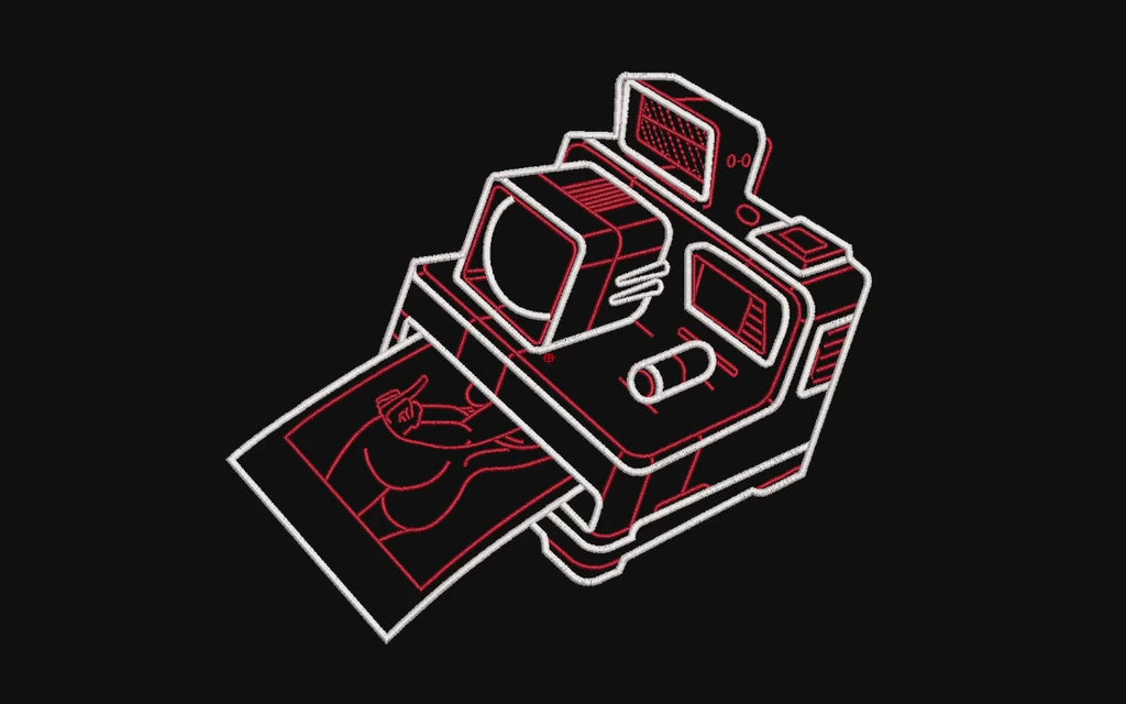 Retro Instant Camera Machine Embroidery Design