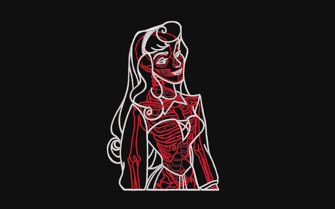 Fairytale Anatomical X-Ray Linework Patch Digital File