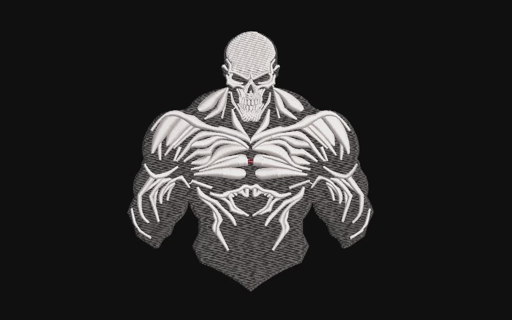 Machine Embroidery Designs.Skull